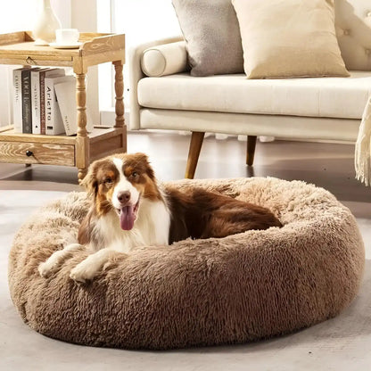 MrFluffyFriend - Brown Calming Dog Bed