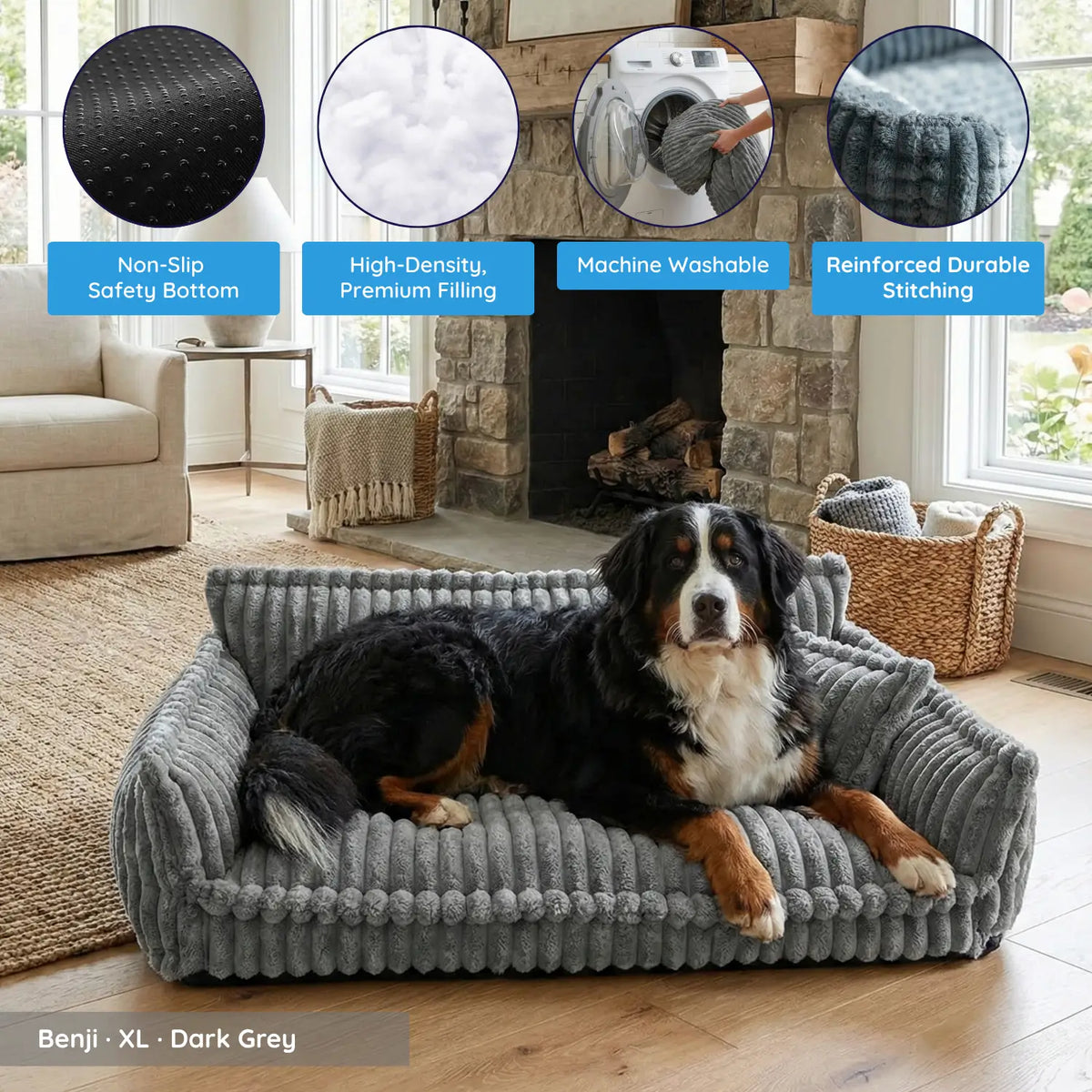 MrFluffyFriend™ - Orthopedic Washable Dog Sofa (newimgs)