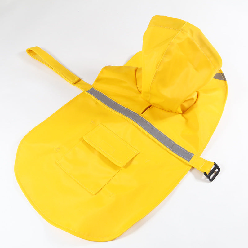 MrFluffyFriend - Yellow Reflective Dog Raincoat