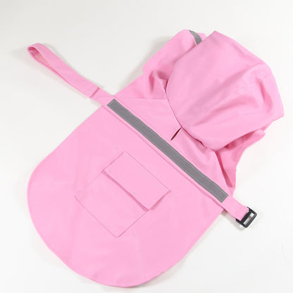 MrFluffyFriend - Pink Reflective Dog Raincoat